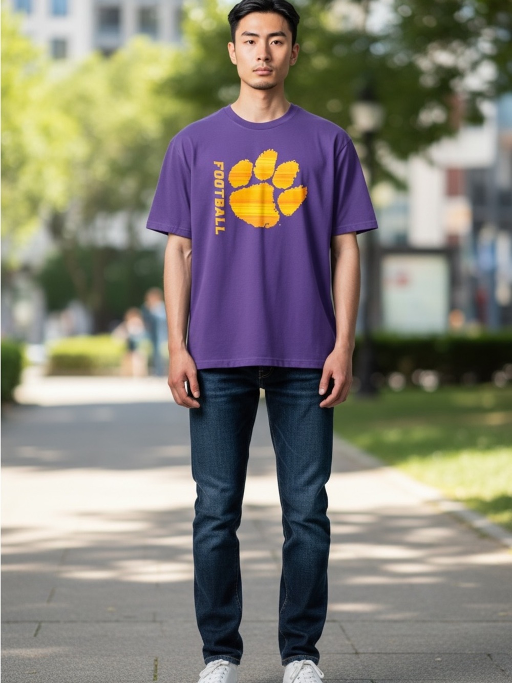 Fanatics Clemson Tigers Purple Crewneck T-Shirt